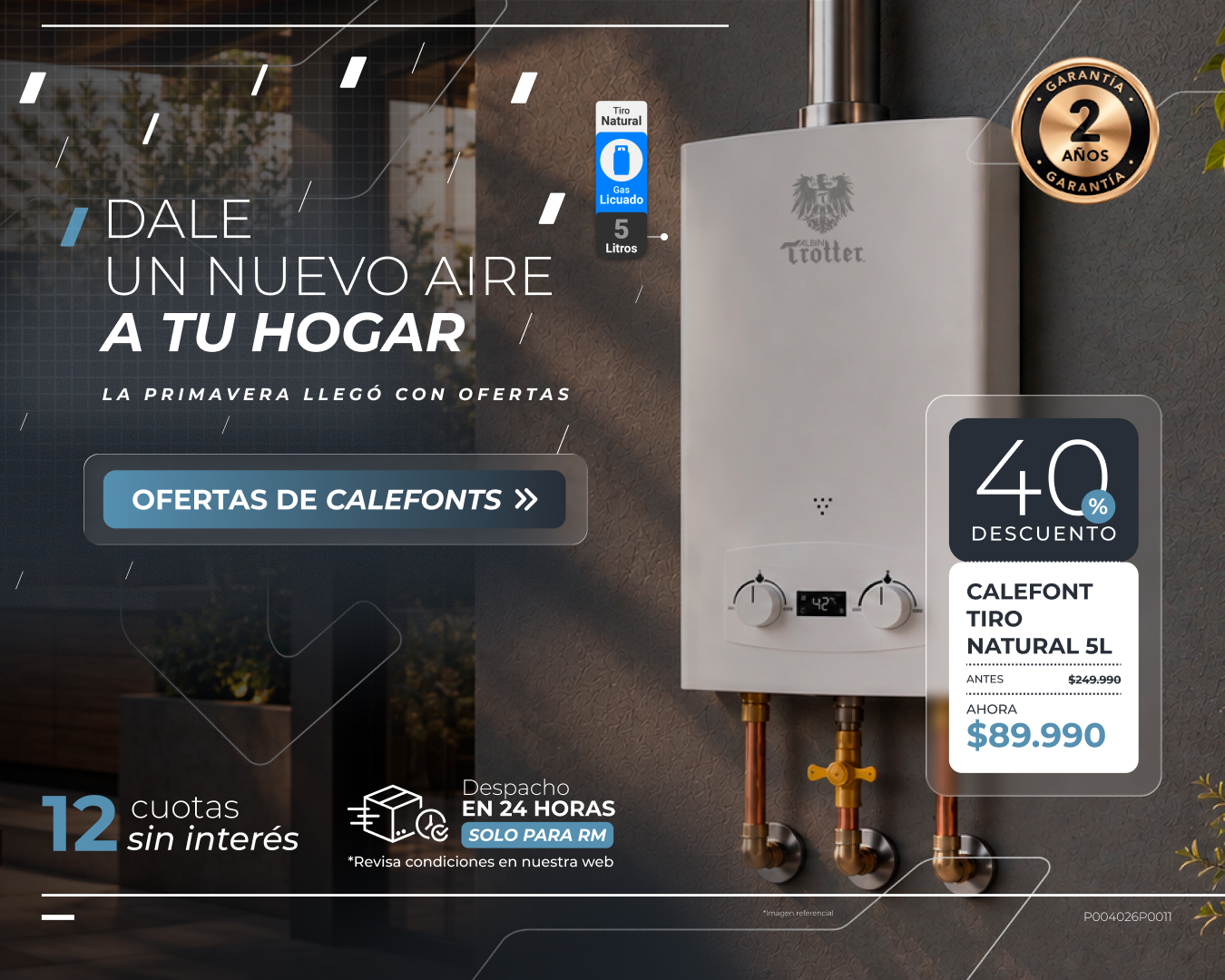 Promoción de calefonts Albin Trotter